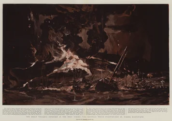 La gran erupción volcánica en las Indias Occidentales, la erupción que arrasó St Pierre, Martinica